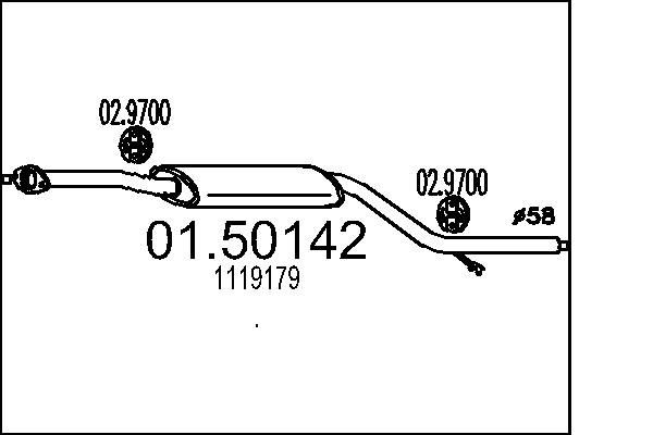 MTS 01.50142: Lõppsummuti 1530mm