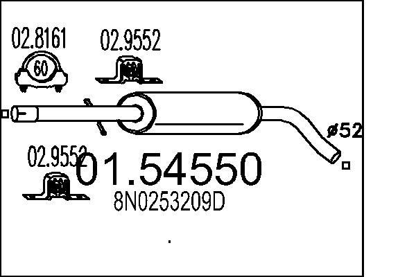 MTS 01.54550: Toba esapament intermediara