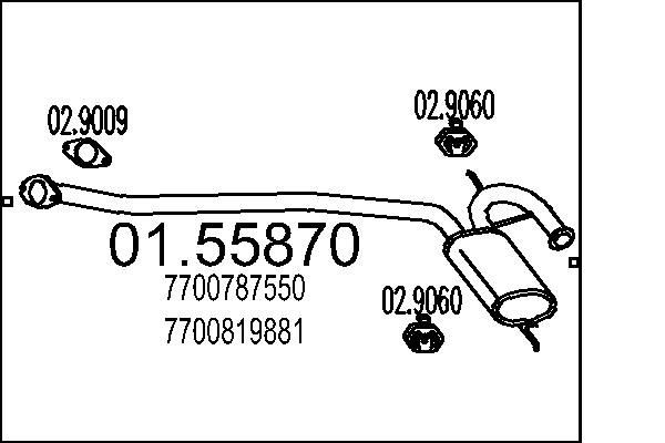 MTS 01.55870: Kesksummuti 1310mm