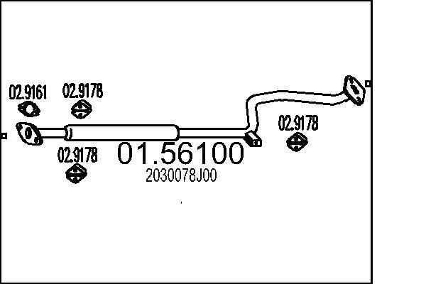 MTS 01.56100: Kesksummuti 1460mm