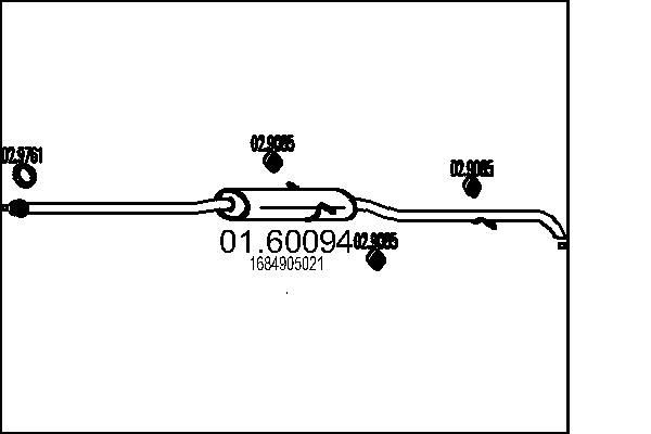 MTS 01.60094: Lõppsummuti 2320mm