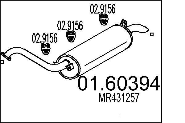 MTS 01.60394: Lõppsummuti 1120mm