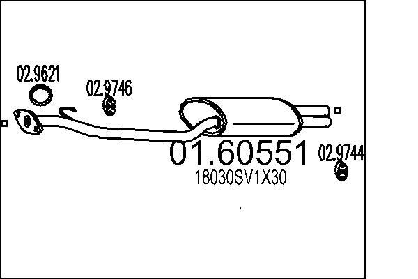 MTS 01.60551: Lõppsummuti 1470mm