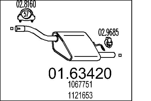 MTS 01.63420: Lõppsummuti 680mm