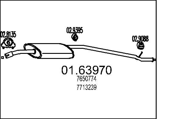 MTS 01.63970: Lõppsummuti 1160mm