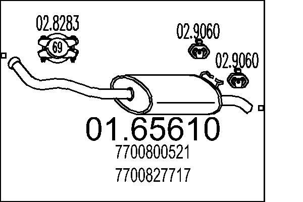 MTS 01.65610: Lõppsummuti 1310mm