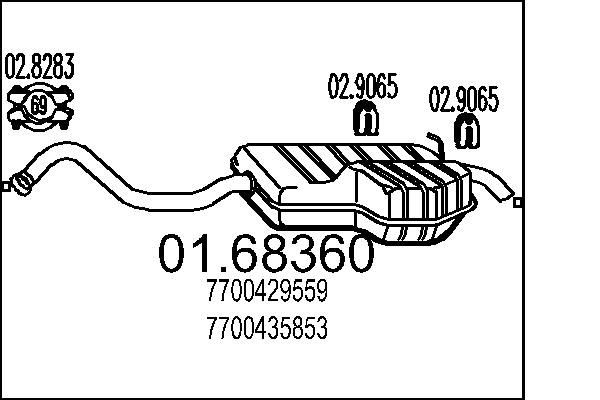 MTS 01.68360: Lõppsummuti 1190mm