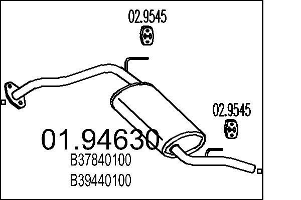 MTS 01.94630: Lõppsummuti 1170mm