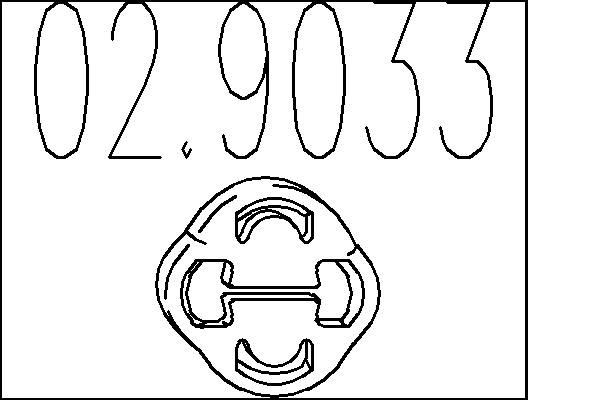 MTS 02.9033: Butée élastique, silencieux