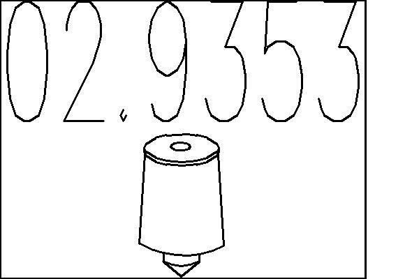 MTS 02.9353: Tampon cauciuc, amortizor esapament