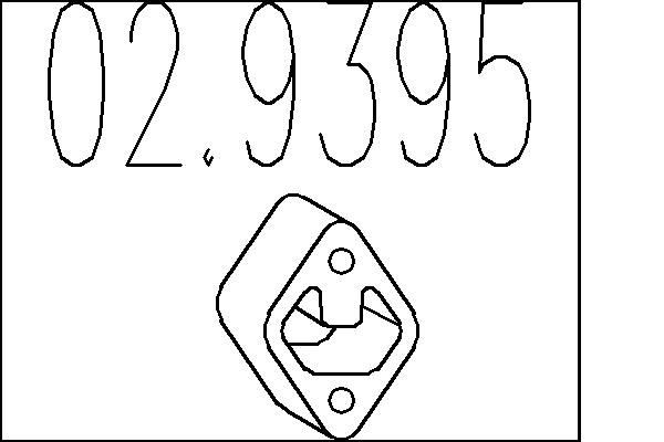MTS 02.9395: Tampon cauciuc, amortizor esapament