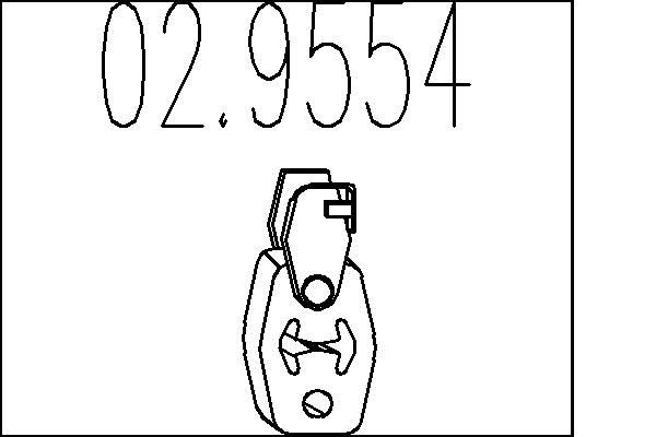 MTS 02.9554: Butée élastique, silencieux