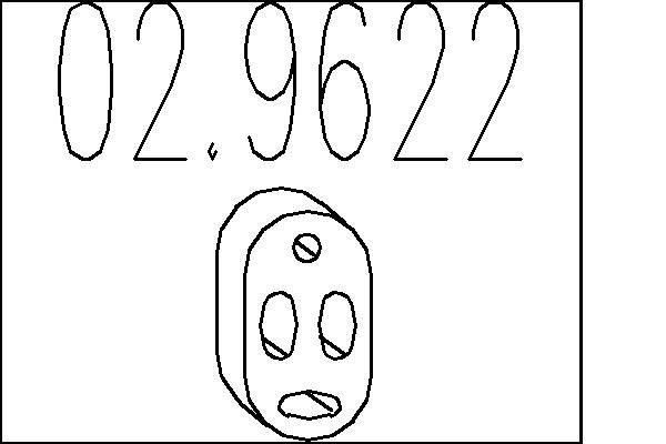 MTS 02.9622: Tampon cauciuc, amortizor esapament