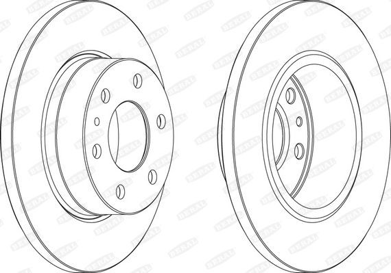 BERAL BCR315A: Piduriketas Ø: 296mm, täis, Ø: 296mm