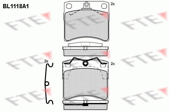 FTE BL1118A1: Piduriklotsid