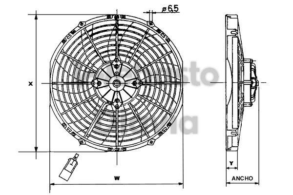 WEBASTO 62080175A: Ventilator, radiator