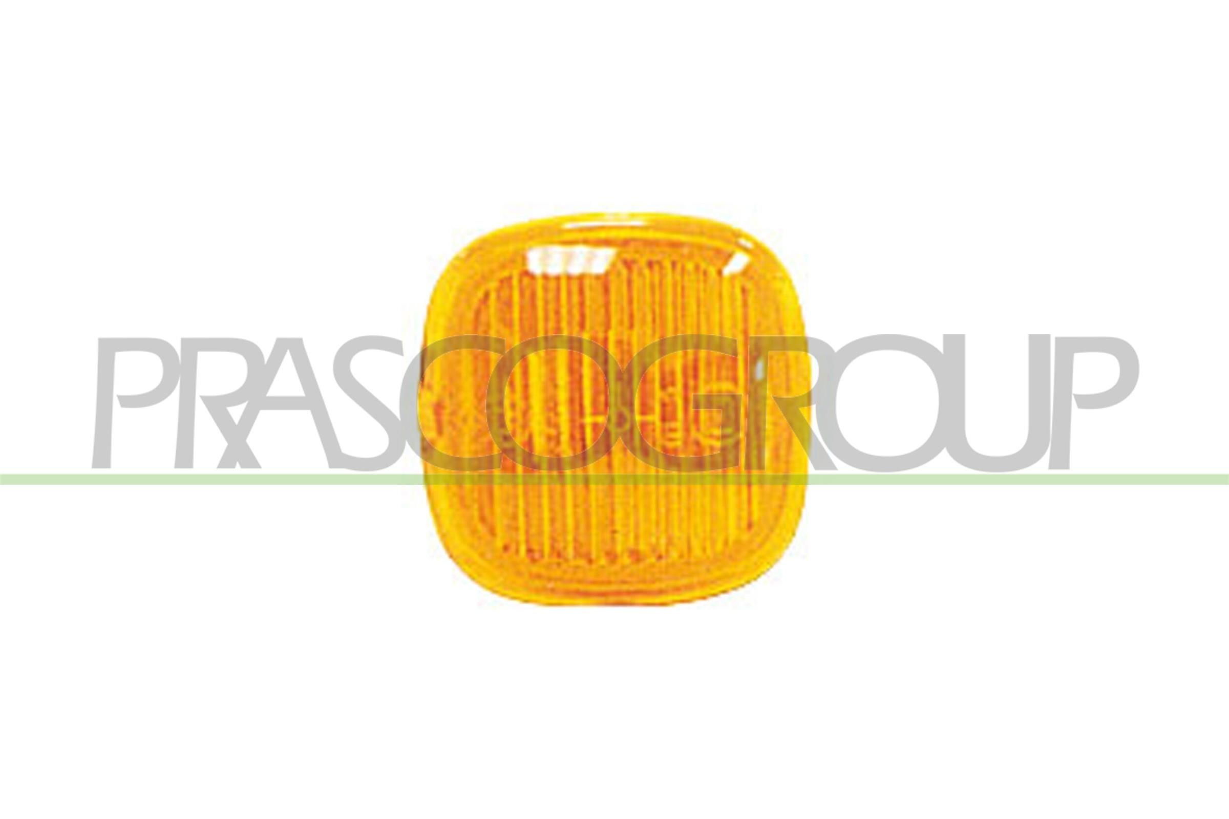 PRASCO AD0164039: Suunatuli kahepoolne, küljepoolne sisseehitus, kollane, koos lambialusega