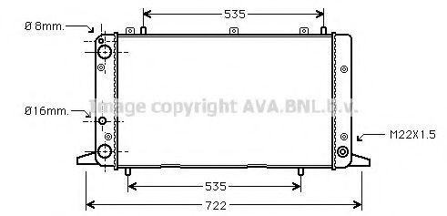 PRASCO AI2053: Radiator, racire motor