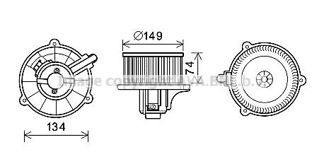 PRASCO AI2108: Radiator, racire motor cu cuplaje rapide