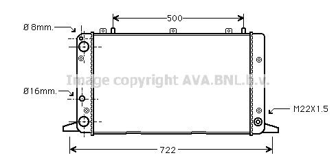 PRASCO AIA2047: Radiaator, mootorijahutus