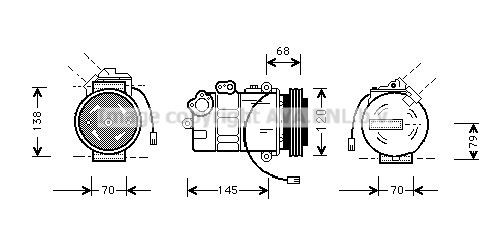 PRASCO AIAK011: Compresor AC
