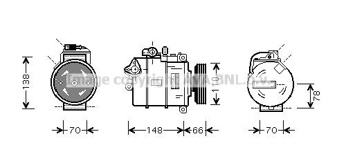 PRASCO AIAK226: Compresor AC