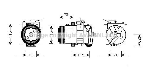 PRASCO AIK014: Kliimakompressor