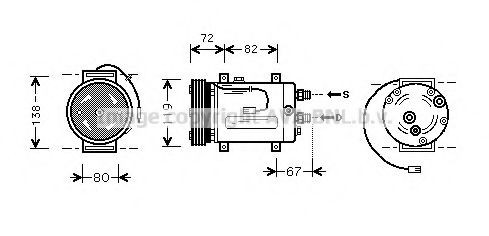 PRASCO AIK177: Compresor AC