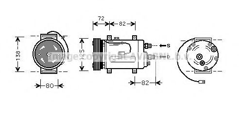 PRASCO AIK178: Compresor AC