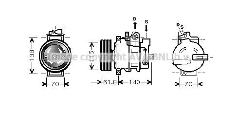 PRASCO AIK263: Kliimakompressor