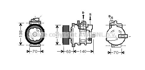 PRASCO AIK272: Kliimakompressor