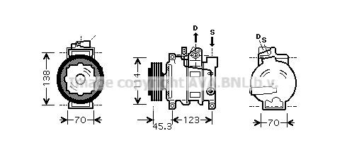 PRASCO AIK276: Kliimakompressor