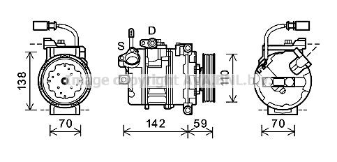 PRASCO AIK340: AC-kompressor