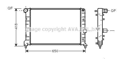 PRASCO AL2083: Radiator, racire motor cu cuplaje rapide