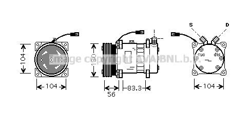 PRASCO ALK102: Compresor AC