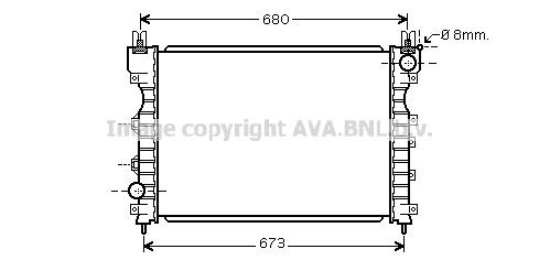 PRASCO AU2174: Radiator, racire motor