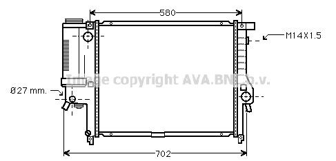 PRASCO BW2121: Radiator, racire motor