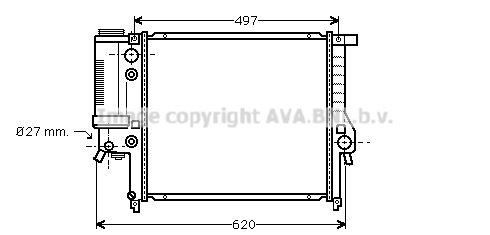 PRASCO BW2125: Radiateur du moteur
