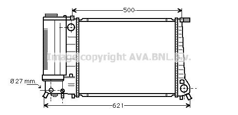 PRASCO BW2135: Radiaator, mootorijahutus