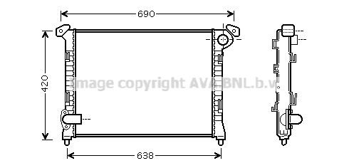 PRASCO BW2286: Radiator, racire motor