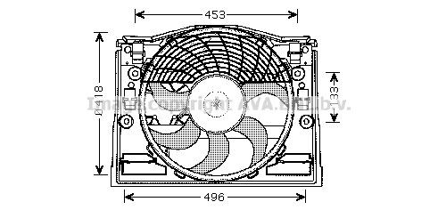 PRASCO BW7513: Ventilador de motor 418mm