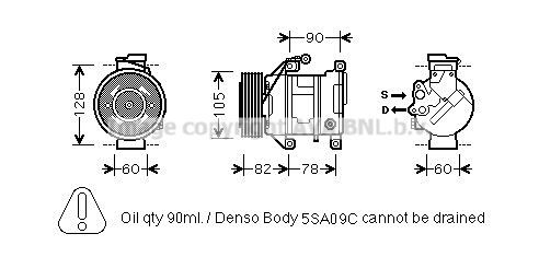 PRASCO BWK316: Compresor AC