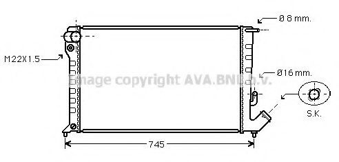 PRASCO CN2151: Radiaator, mootorijahutus kiirliidesega