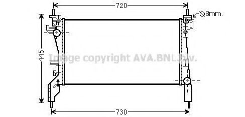 PRASCO CN2266: Radiaator, mootorijahutus
