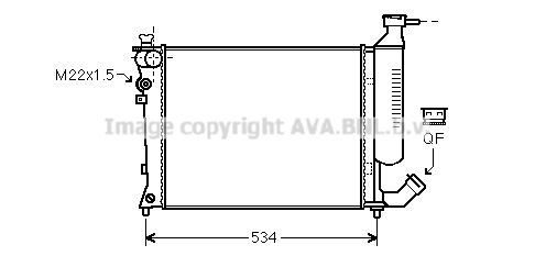 PRASCO CNA2154: Radiator, racire motor cu cuplaje rapide