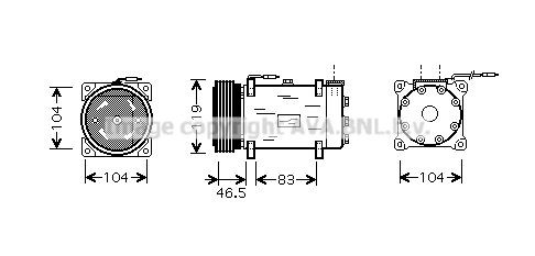 PRASCO CNK160: Kliimakompressor