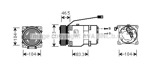 PRASCO CNK257: Kliimakompressor