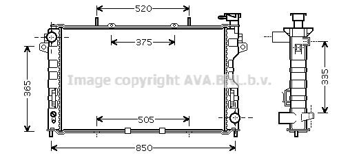 PRASCO CR2077: Radiaator, mootorijahutus