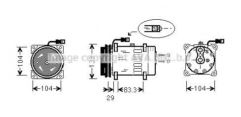PRASCO DFK025: Compressor, ar condicionado