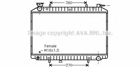 PRASCO DN2156: Radiaator, mootorijahutus
